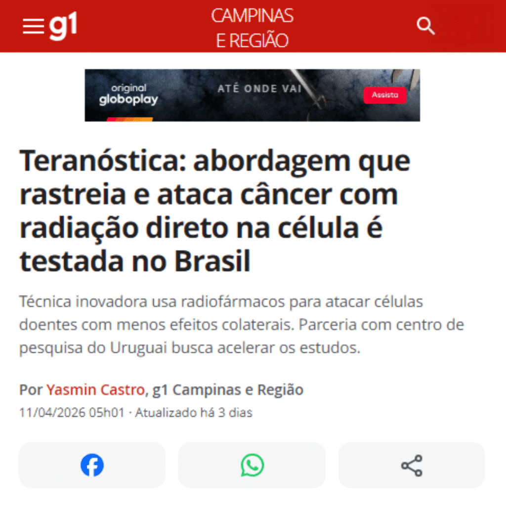 Testada G1 | Teranóstica: abordagem que rastreia e ataca câncer com radiação ...
